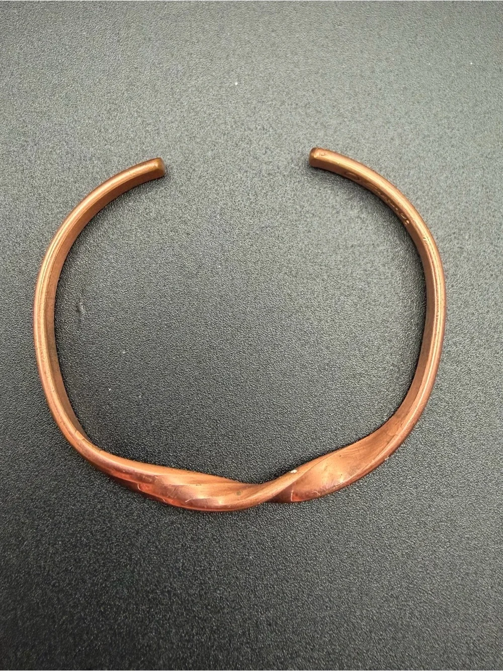 Sergio Lub Copper Twisted Cuff Bracelet #810 small